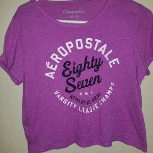 Two Aeropostale shirts. One Medium one XS